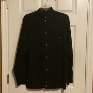 AIOPESON Men’s Knitted Cardigan Button Down Mock Neck Sweater Size XL (US Large)